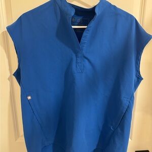 Figs Royal Blue Rafaela scrub top